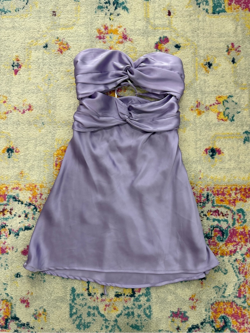Hello Molly Lilac Satin Dress